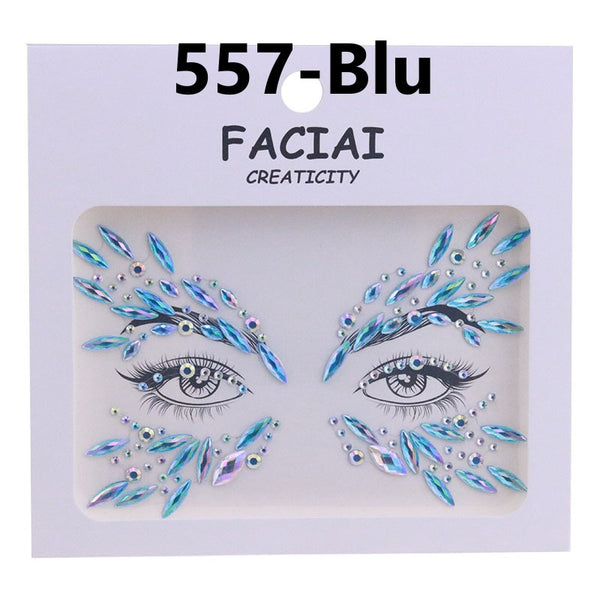 AB Colorful Face Diamonds 557