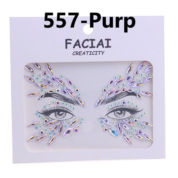 AB Colorful Face Diamonds 557
