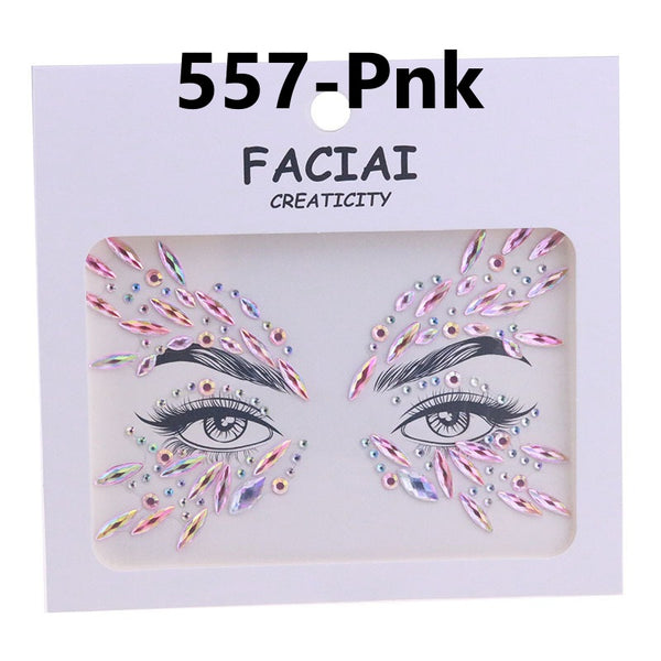 AB Colorful Face Diamonds 557