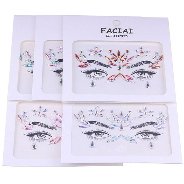 AB Colorful Face Diamonds 317