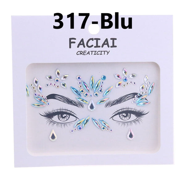 AB Colorful Face Diamonds 317