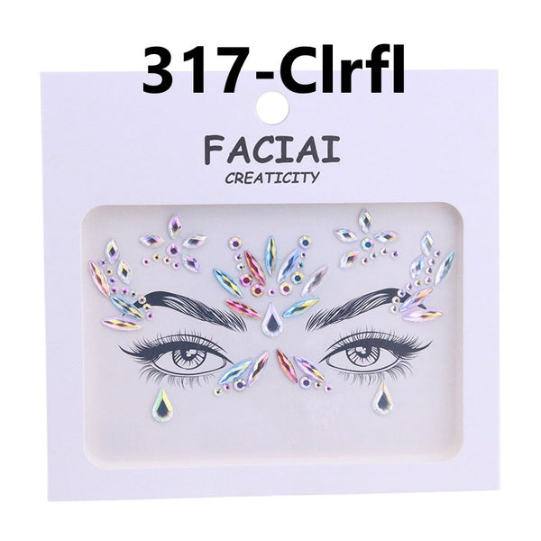 AB Colorful Face Diamonds 317