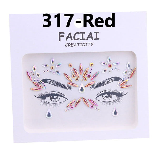 AB Colorful Face Diamonds 317