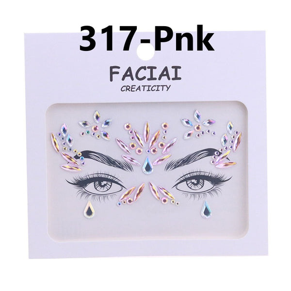 AB Colorful Face Diamonds 317