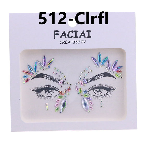 AB Colorful Face Diamonds 512