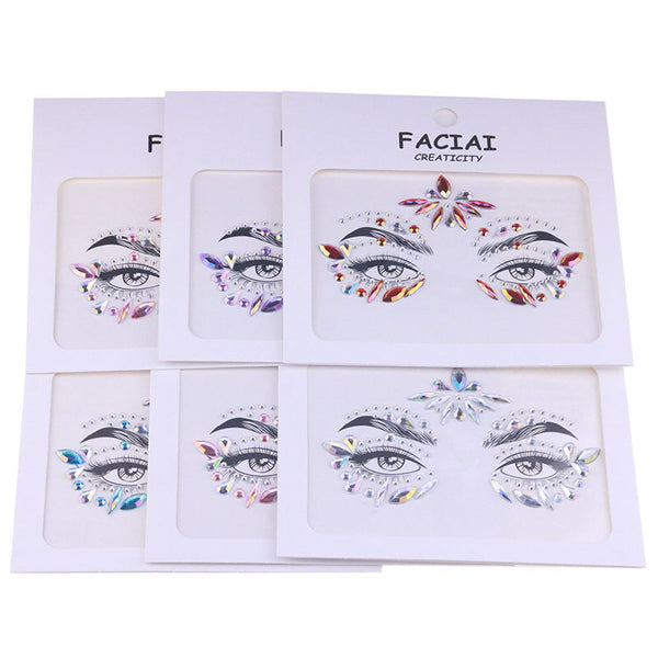 AB Colorful Face Diamonds 198