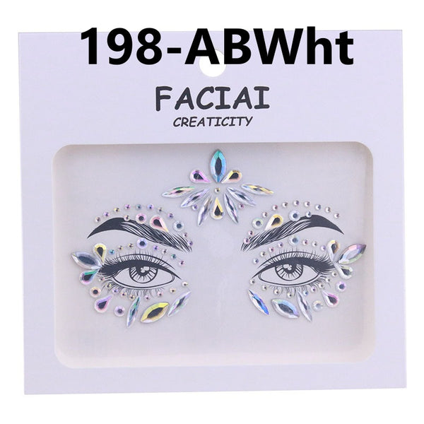 AB Colorful Face Diamonds 198