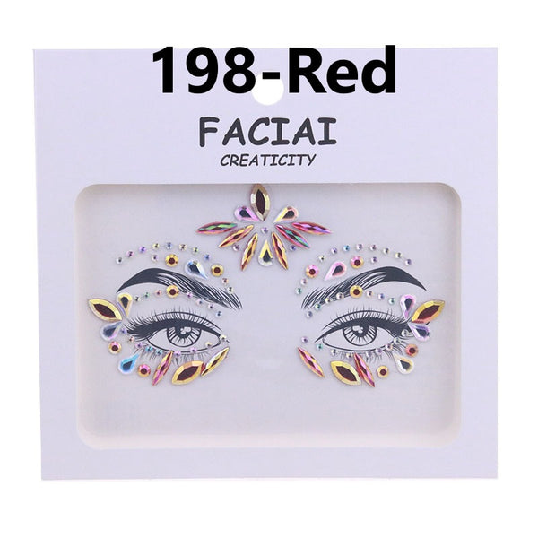 AB Colorful Face Diamonds 198