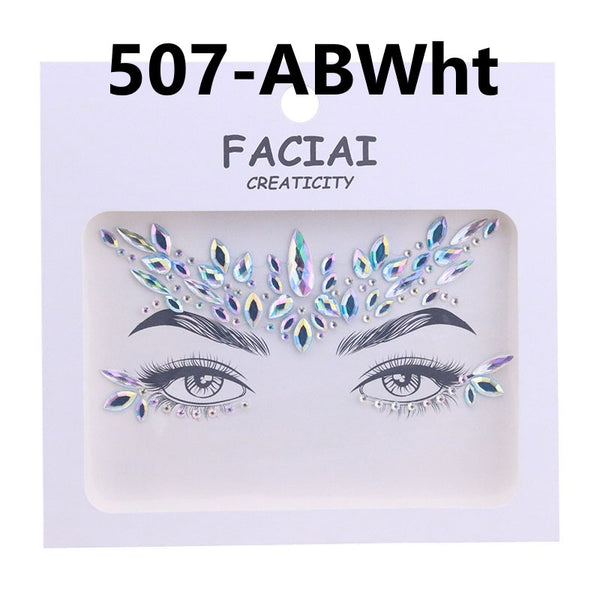 AB Colorful Face Diamonds 507