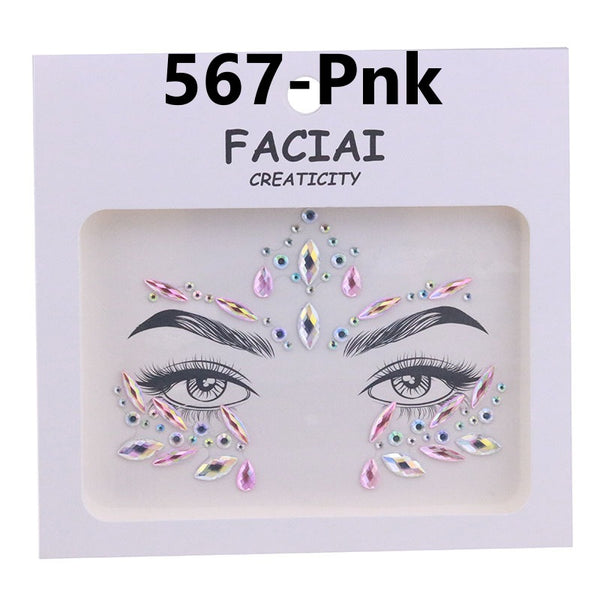 AB Colorful Face Diamonds 567