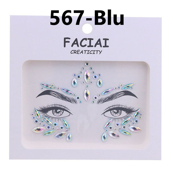AB Colorful Face Diamonds 567