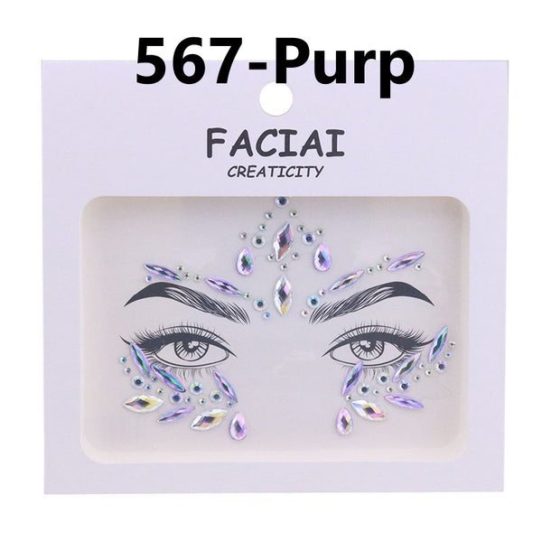 AB Colorful Face Diamonds 567