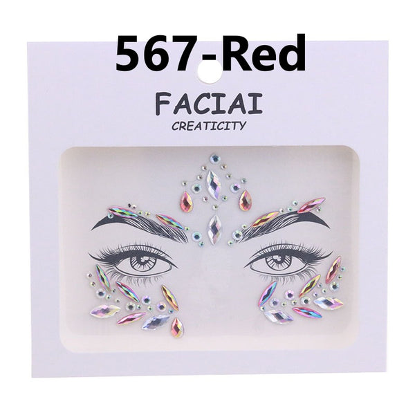AB Colorful Face Diamonds 567