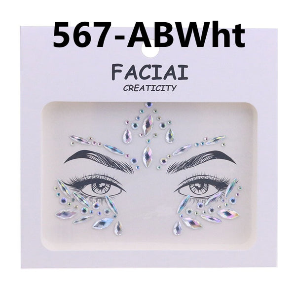 AB Colorful Face Diamonds 567