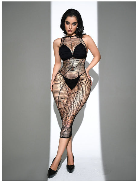 See Through Tight Lingerie Dress