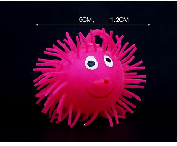Light Up Elastic Smiley Face Balls