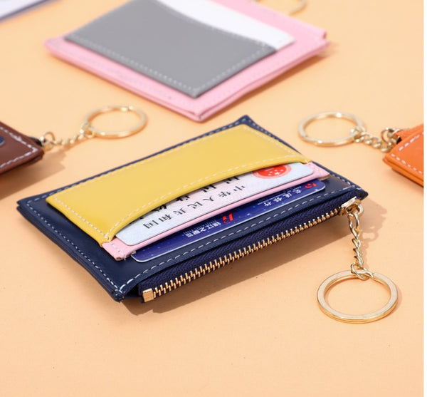 Color Block Coin Purse