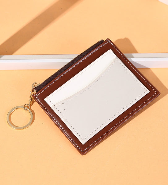 Color Block Coin Purse