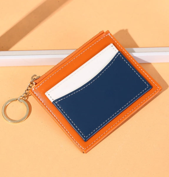 Color Block Coin Purse