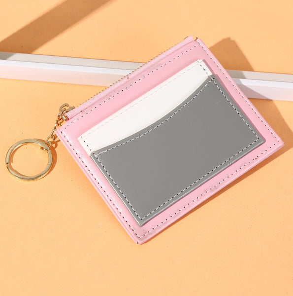 Color Block Coin Purse