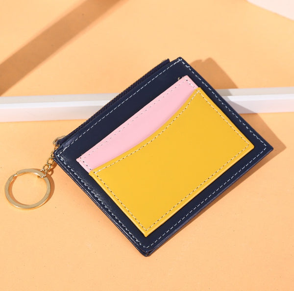 Color Block Coin Purse