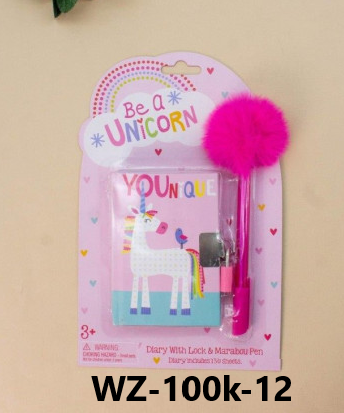 Diary With Lock and Pen 10.5*7.5cm