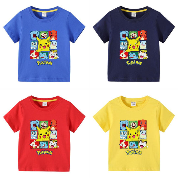 Pikachu 9 Grid T Shirt