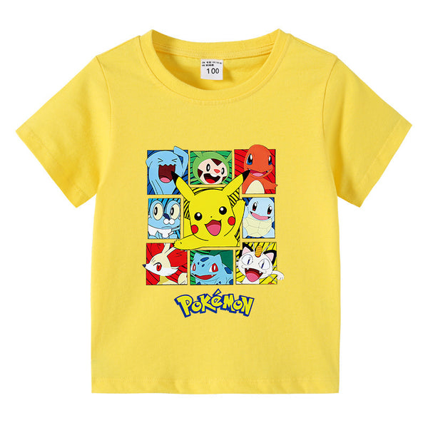 Pikachu 9 Grid T Shirt