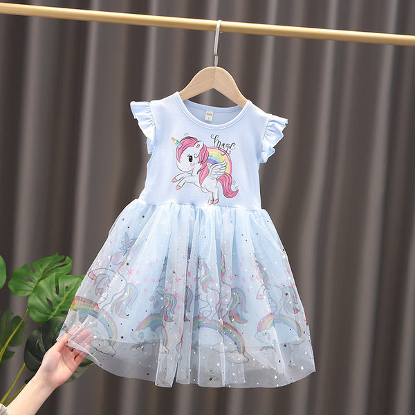 Unicorn Fluffy Skirt Princess Dress