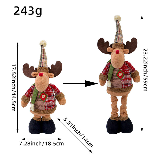 Telescopic Legs Christmas Dolls