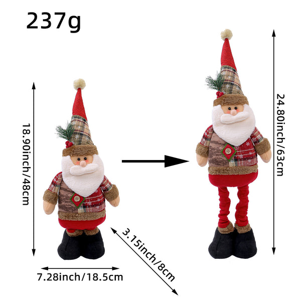 Telescopic Legs Christmas Dolls