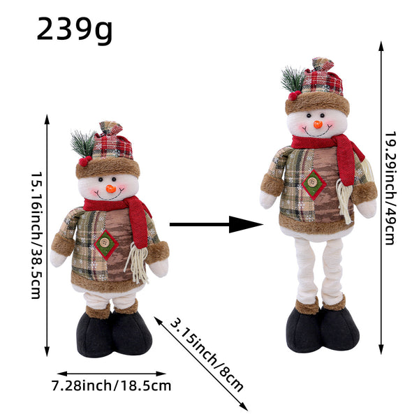Telescopic Legs Christmas Dolls