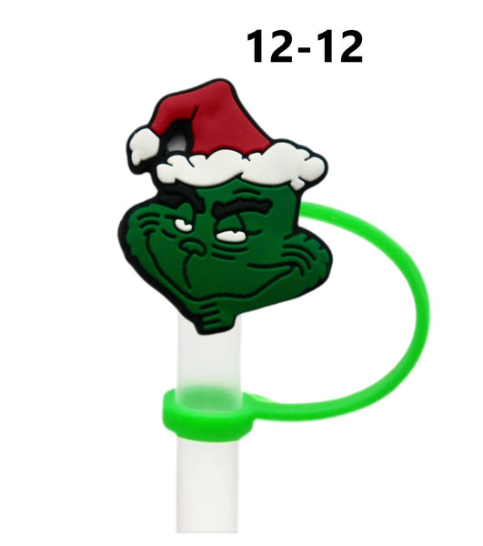 Christmas Cartoon Straw Covers (3 for $10.00)
