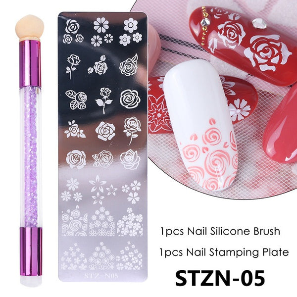Pattern Nail Stamp + Plate N