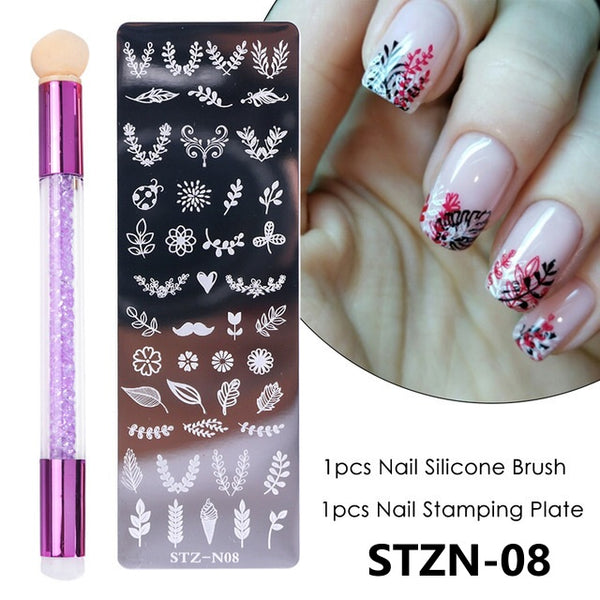 Pattern Nail Stamp + Plate N