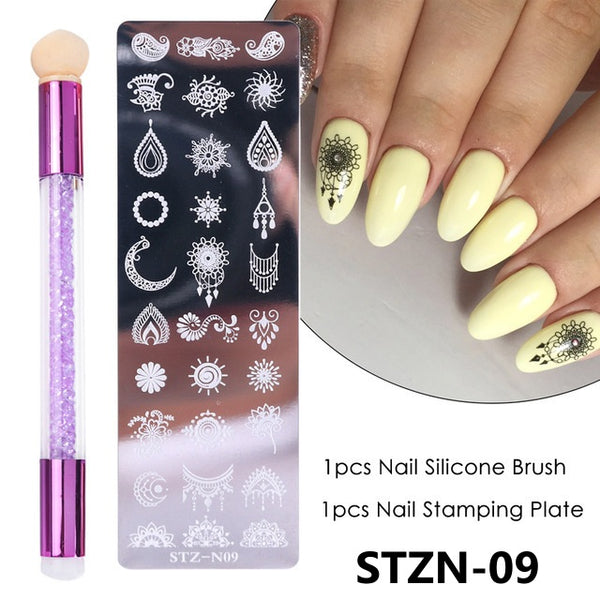 Pattern Nail Stamp + Plate N