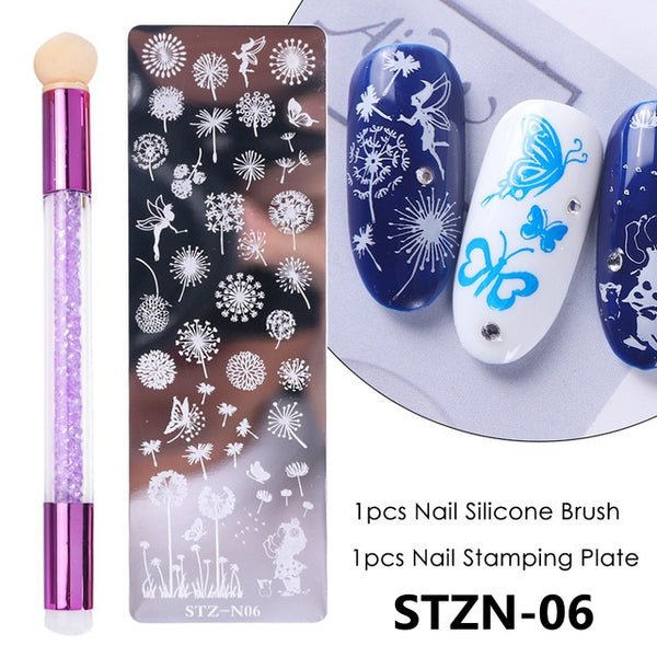 Pattern Nail Stamp + Plate N