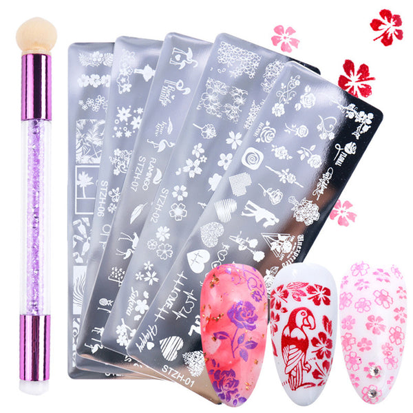 Pattern Nail Stamp + Plate H
