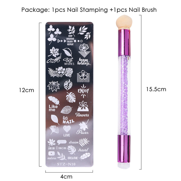 Pattern Nail Stamp + Plate H