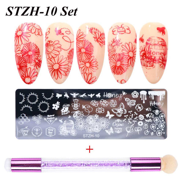 Pattern Nail Stamp + Plate H