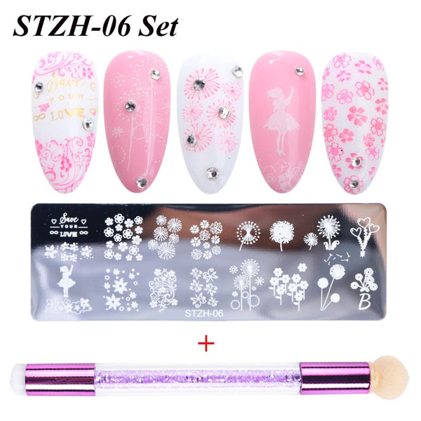 Pattern Nail Stamp + Plate H