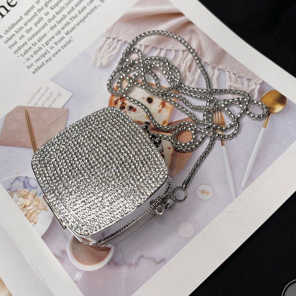 Diamond Acrylic Evening Clutch