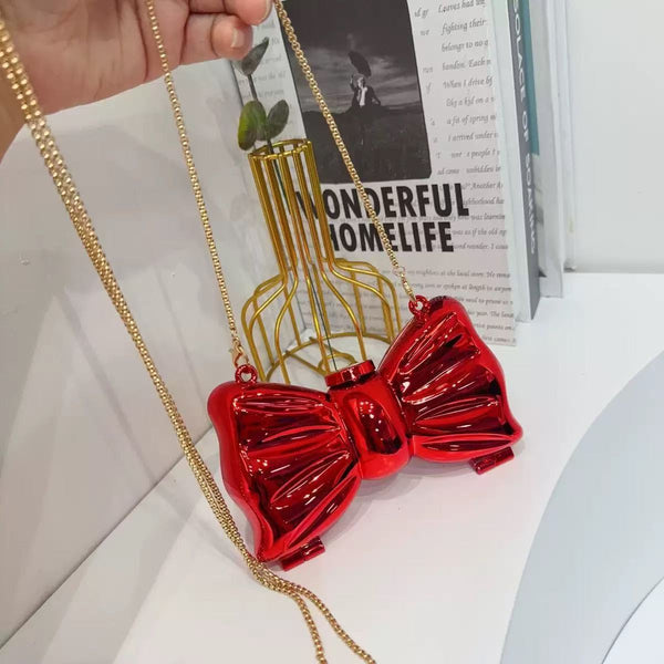 Mini Acrylic Bow Lipstick Clutch