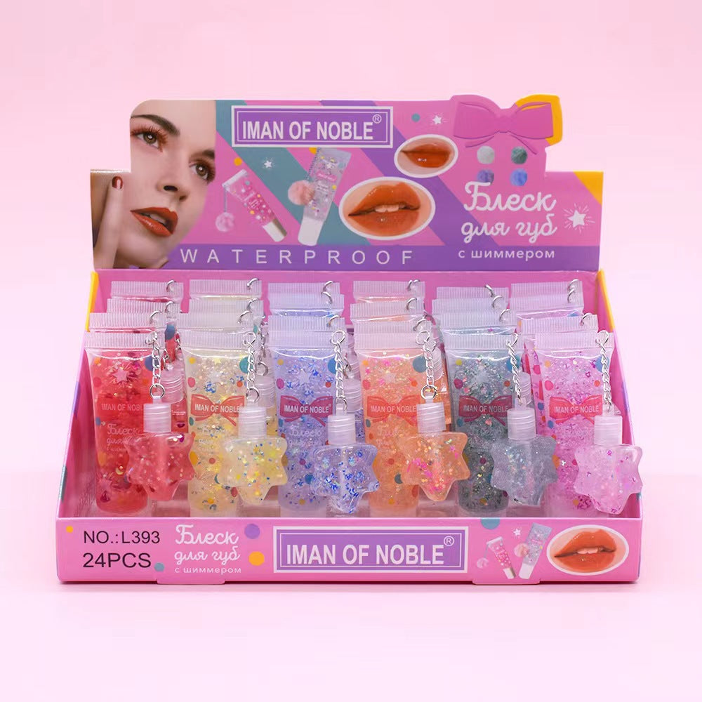 Lip Gloss With Sequins