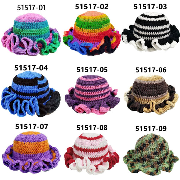 Colorful Hand Knitted Wool Hat