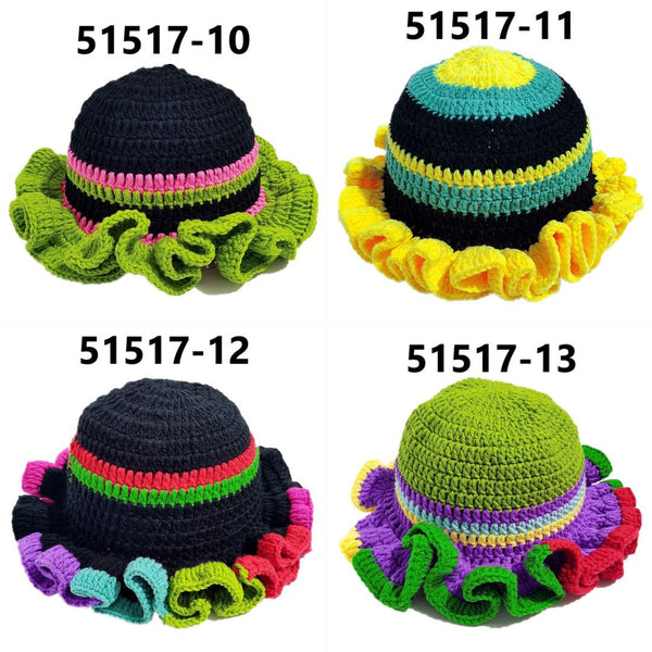 Colorful Hand Knitted Wool Hat