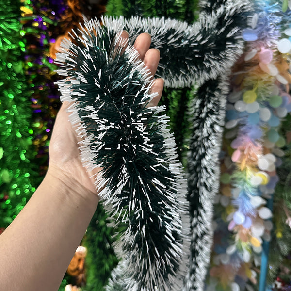 2M Dark Green Tinsel Garland (3 for $9.95)