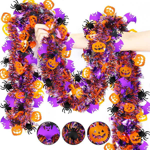 Pumpkin Spider Bat Halloween Garlands ($3 FOR $19.95)