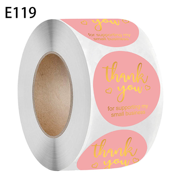 2.5cm Round Thank You Stickers