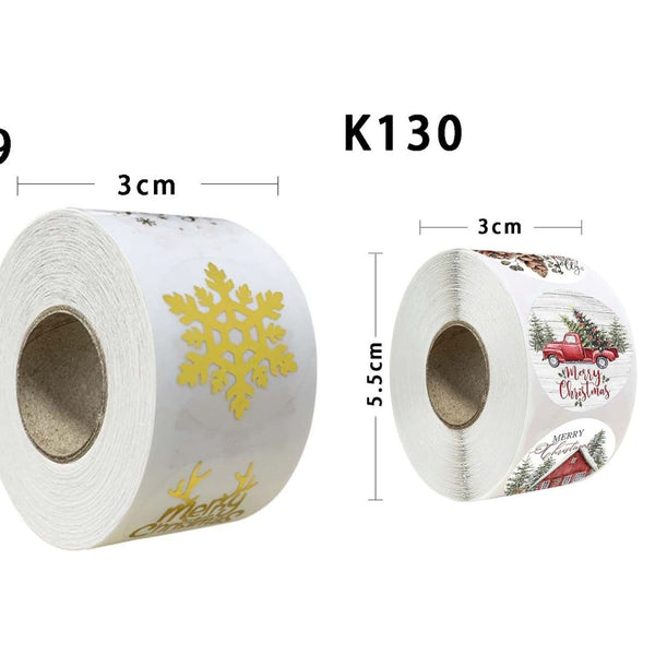 Christmas Round Stickers
